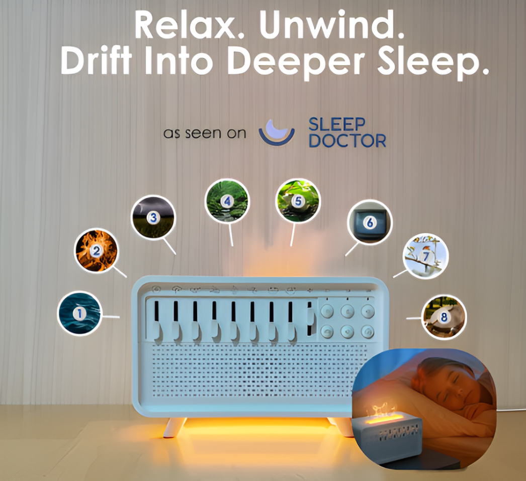 Aicheers Sleep Aid Noise Humidifier Speaker Nightlight