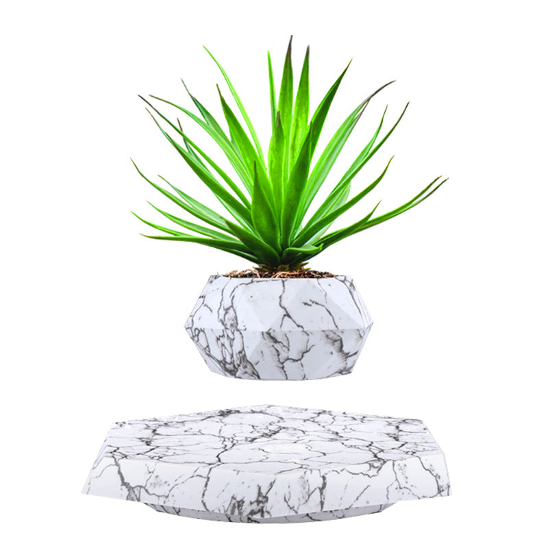 Aicheers Magnetic Levitation Planter Pot Futuristic Desk Decor