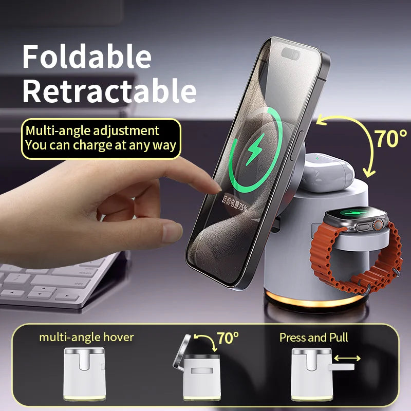 Aicheers Qi2 Wireless Fast Charging Station