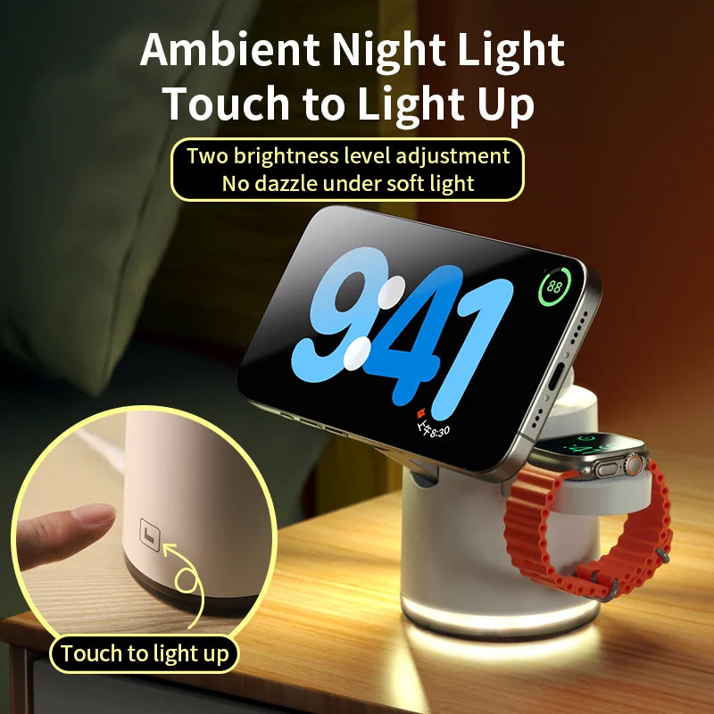 Aicheers Qi2 Wireless Fast Charging Station